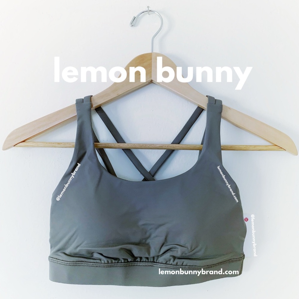 lululemon Energy Bra in Grey Sage Green Neutral Size 4 Brand New NWT - Picture 1 of 13
